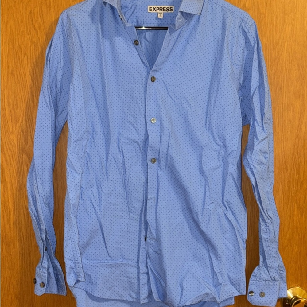 Express Men's Blue Shirt